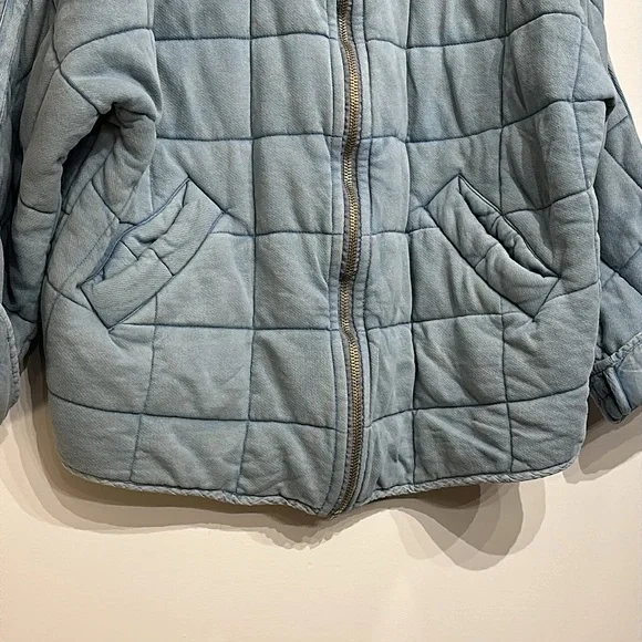 Free People Light Blue Quilted Jacket - Picture 10 of 16